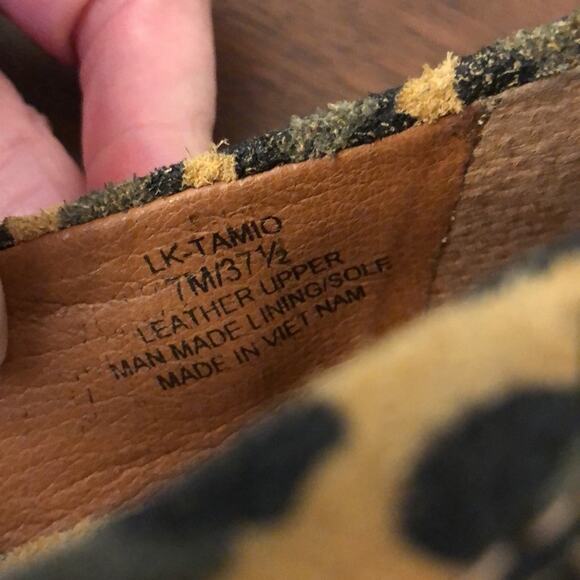 Lucky Brand Leopard Print Tamio Suede Loafer Size 7 New - Picture 10 of 11
